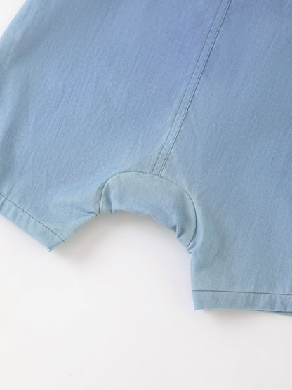 Baby Short Sleeve Tee &amp; Dungaree Shorts Set