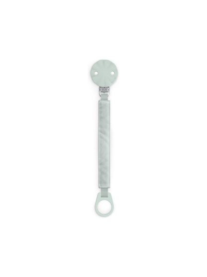 Silicone soother clip with cotton tape  - Wonderland Green