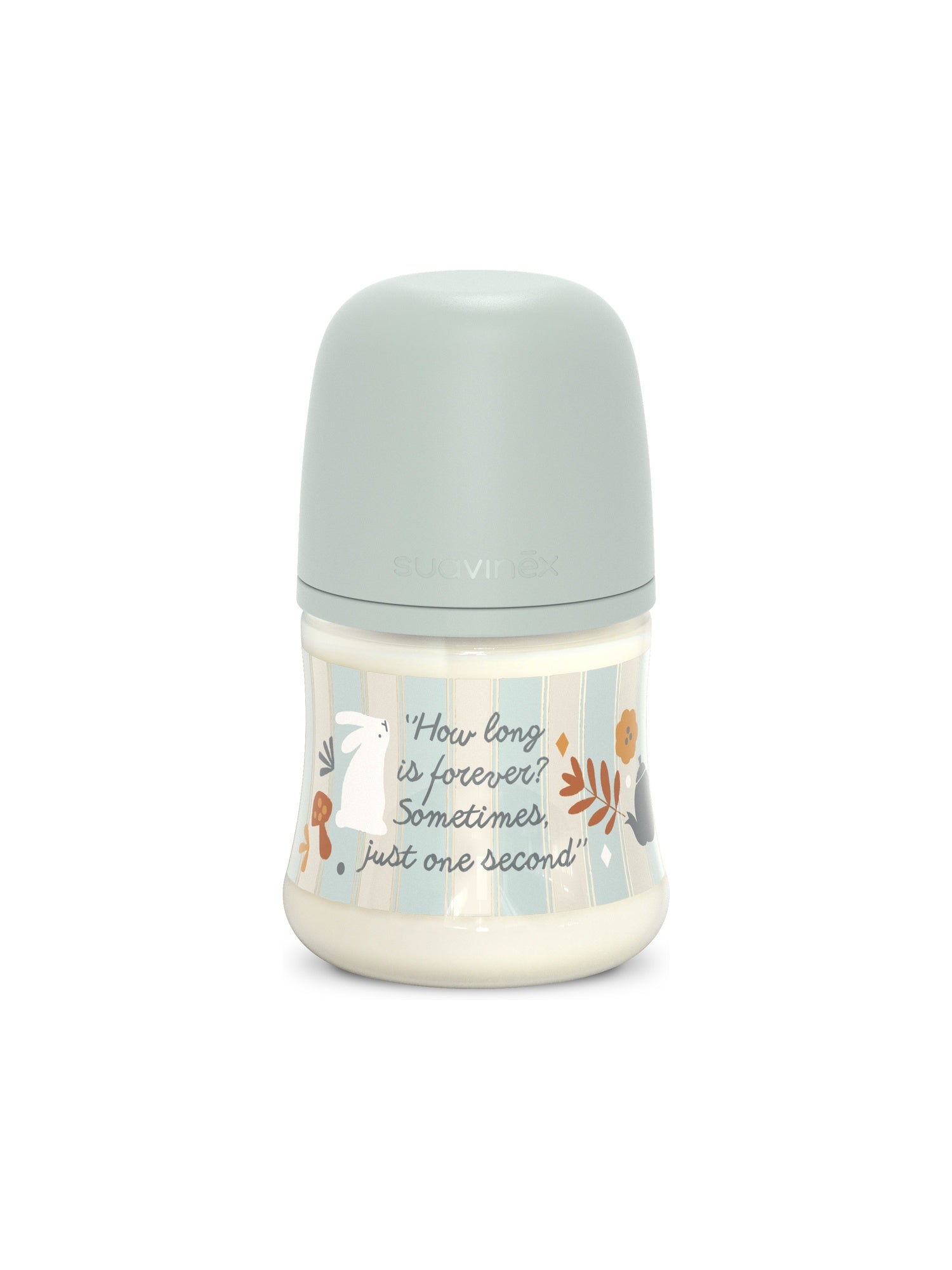 Feeding Bottle (PA) 150ml Slow Flow +0M SX Pro anti-colic Teat  - Wonderland Stripes Blue Turquoise