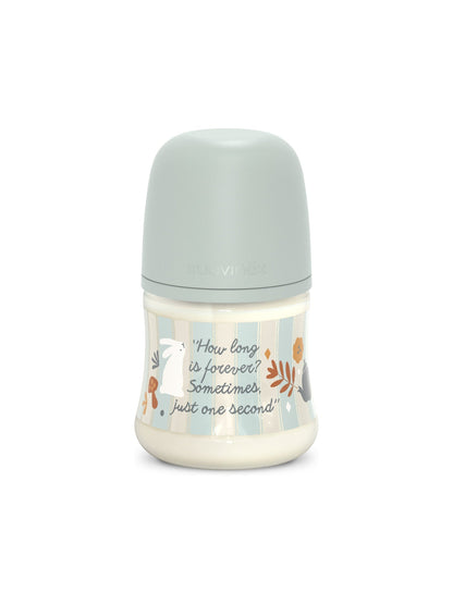 Feeding Bottle (PA) 150ml Slow Flow +0M SX Pro anti-colic Teat  - Wonderland Stripes Blue Turquoise