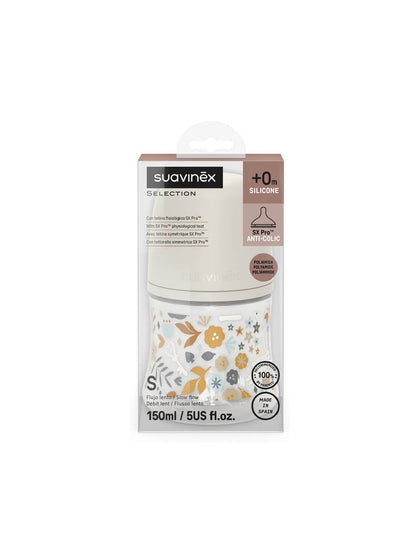 Feeding Bottle (PA) 150ml Slow Flow +0M SX Pro anti-colic Teat  - Wonderland Circle Neutral