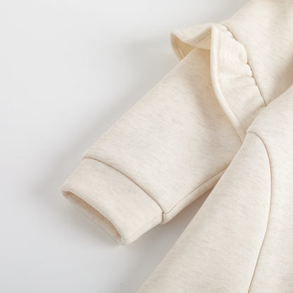 Character-Print Ruffle Sleeves Sweatdress