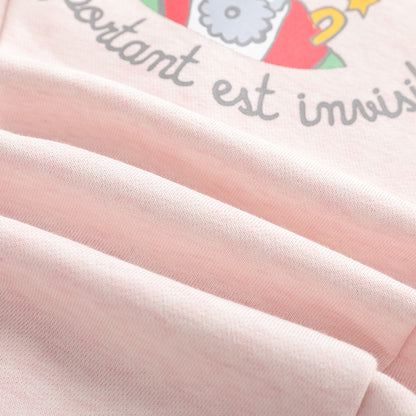 Character-Print Ruffle Sleeves Sweatdress