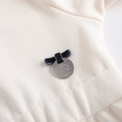 Character-Print Puritan Collar Sweatdress
