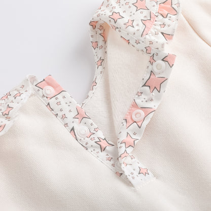 Character-Print Puritan Collar Sweatdress