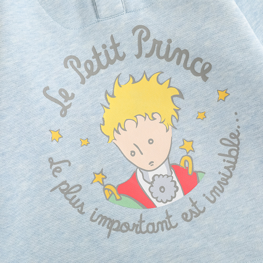 Layered Collar Character-Print Sweatshirt