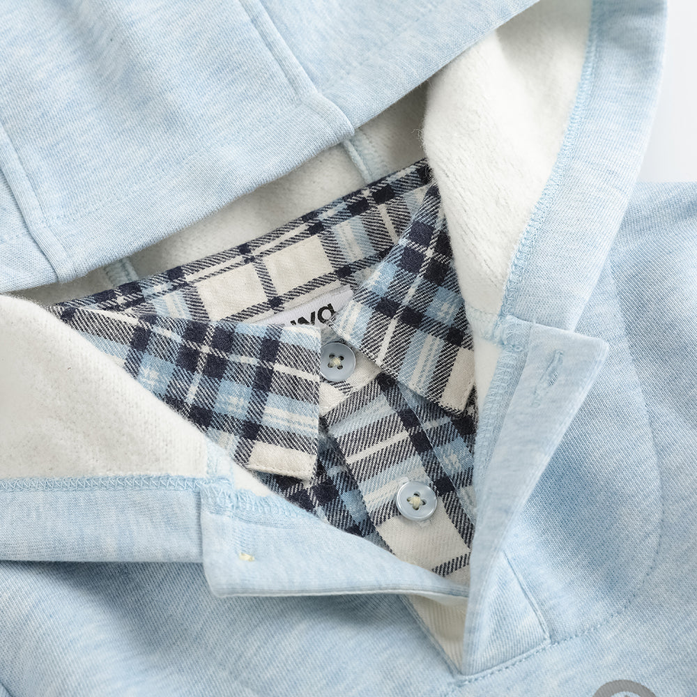 Layered Collar Character-Print Sweatshirt