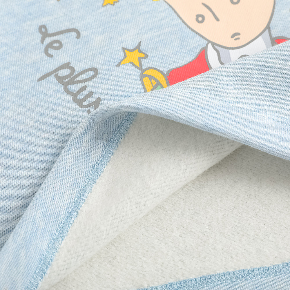 Layered Collar Character-Print Sweatshirt