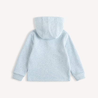 Layered Collar Character-Print Sweatshirt