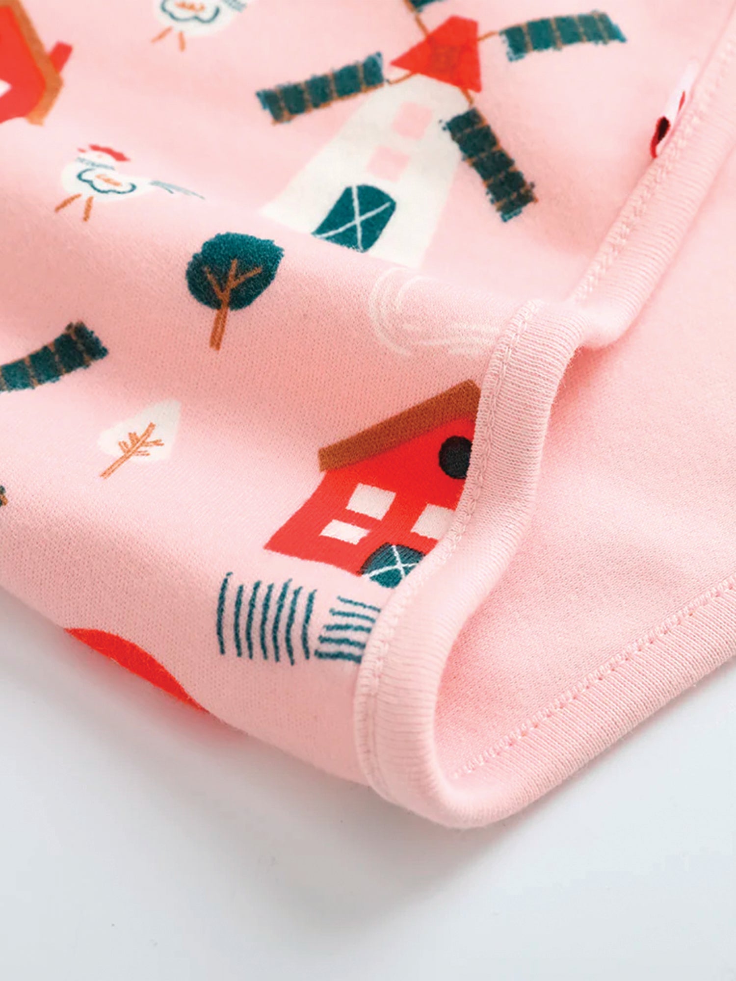 VAUVA Vauva FW23 - Baby Girl Pinwheel All Over Print Cotton Blanket (Pink) Blanket