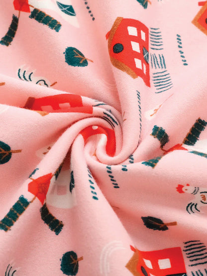 VAUVA Vauva FW23 - Baby Girl Pinwheel All Over Print Cotton Blanket (Pink) Blanket