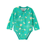 Vauva x Moomin Vauva x Moomin SS23 - Baby Unisex All Over Print Cotton Long Sleeves Wrap Bodysuit Bodysuit