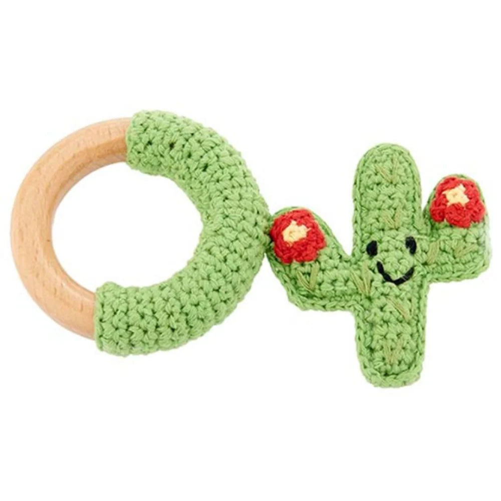 Cactus Ring Rattle (Red)