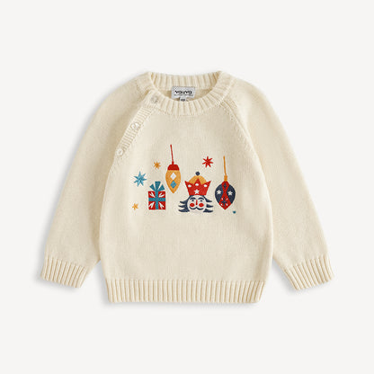 Nutcracker-Embroidered Crew Neck Jumper