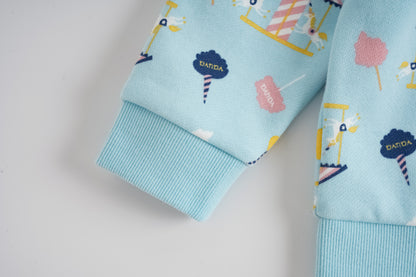 Unicorn-Print Frill Sweatshirt