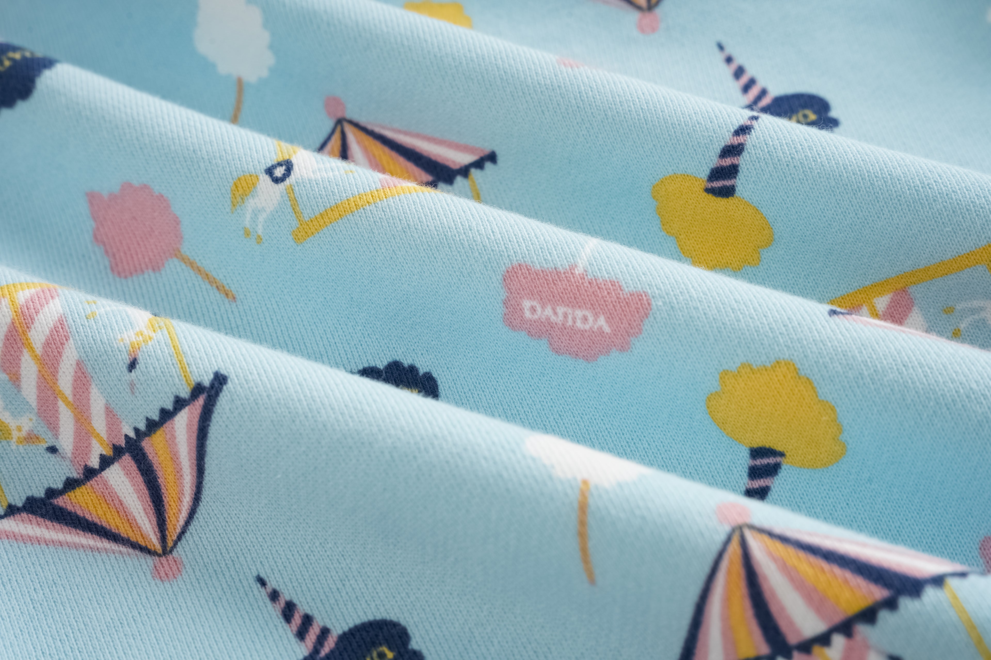 Unicorn-Print Frill Sweatshirt