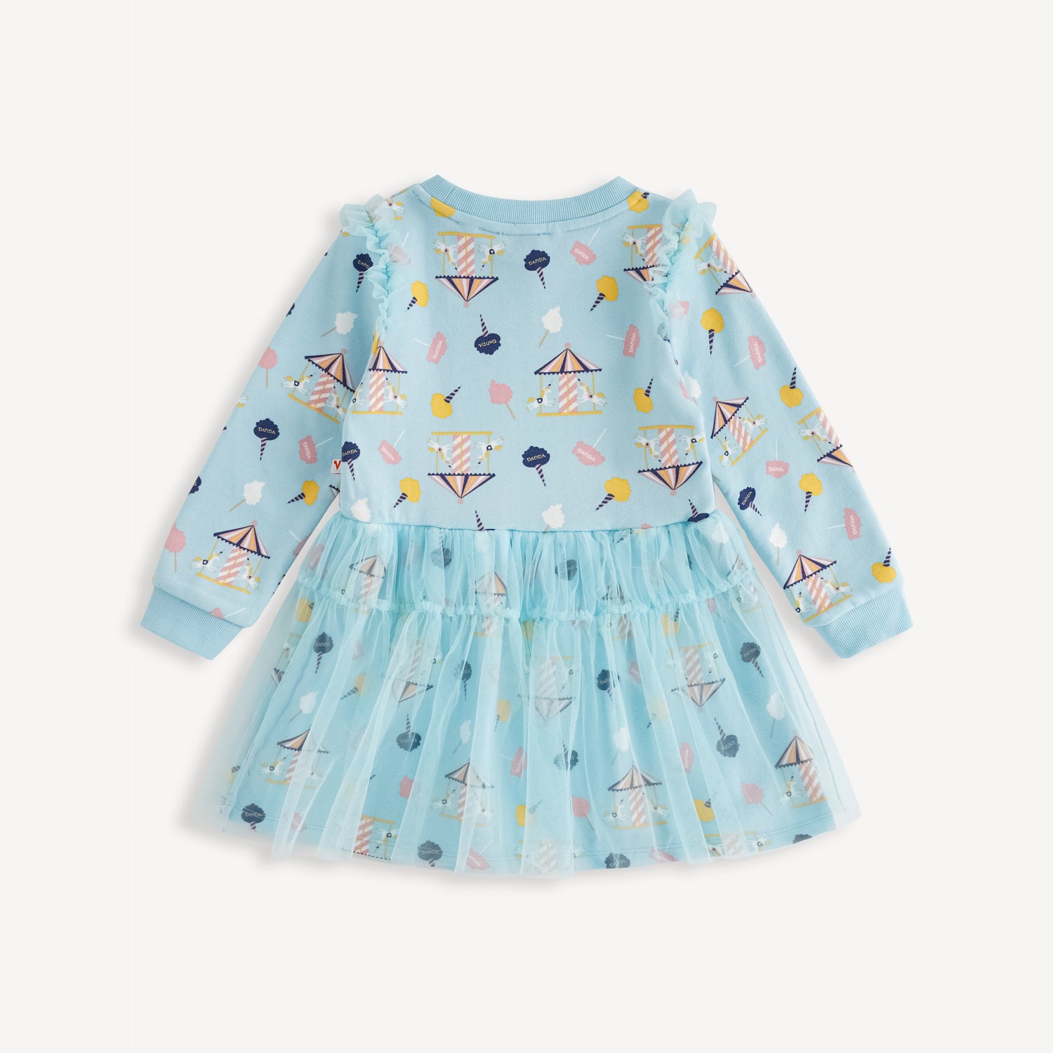Unicorn-Print Frill Dress