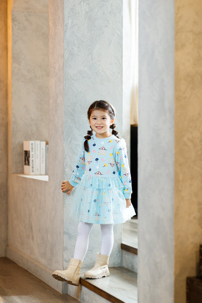 Unicorn-Print Frill Sweatshirt