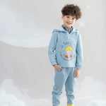 Layered Collar Character-Print Sweatshirt