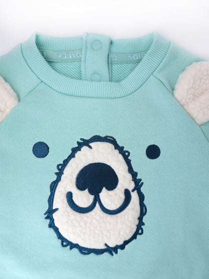 Bear-Print Romper