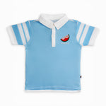 Kid Short Sleeve Watermelon Embroidery Polo Shirt