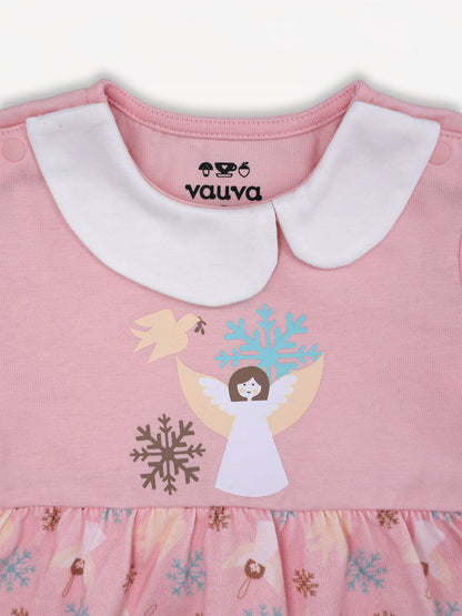 Angel-Print Dress