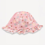 Angel-Print Ruffle Hat