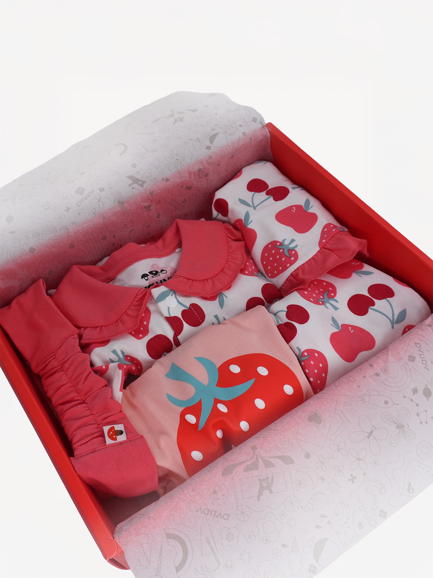 Baby Berries Print Clothing Set
