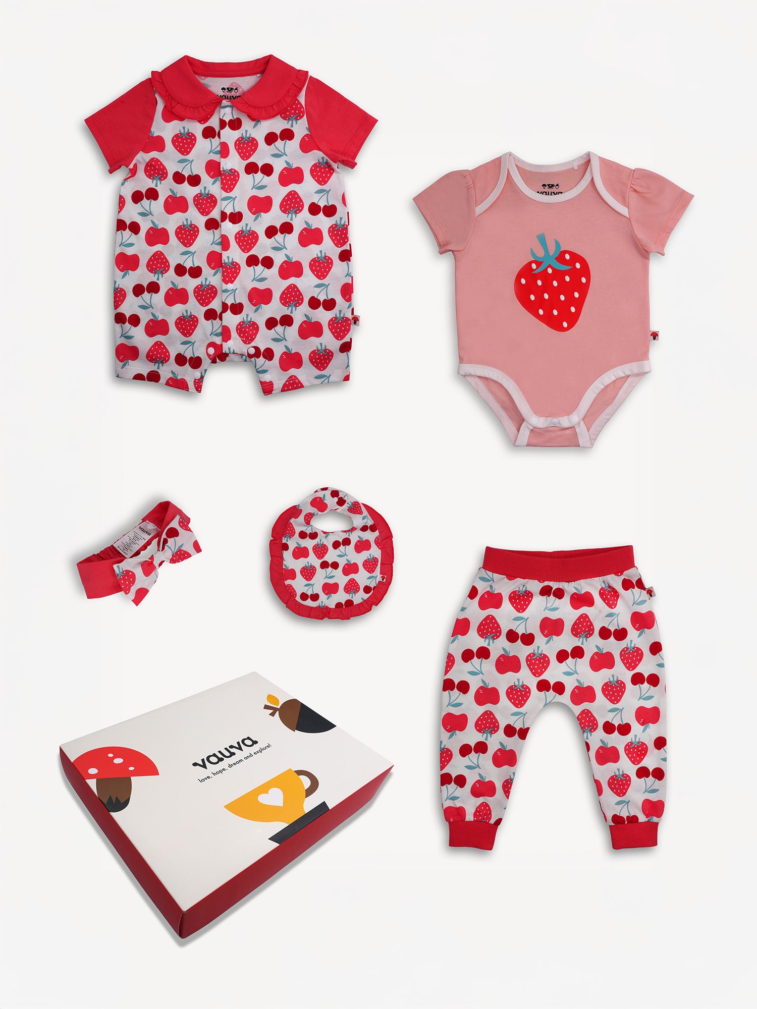 Baby Berries Print Clothing Set