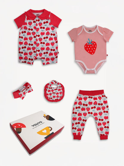 Baby Berries Print Clothing Set