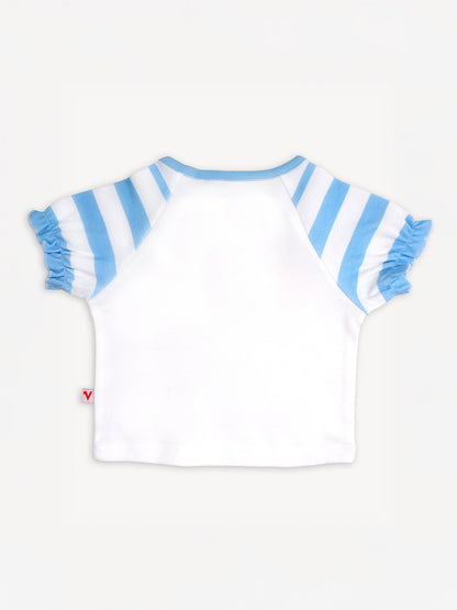 Baby Short Puff Sleeve Berries Print Tee