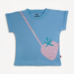 Kid Cap Sleeve Strawberry Applique Tee