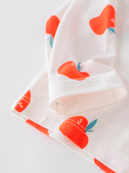 Baby Allover Print Long-Sleeved Top And Bottom Set