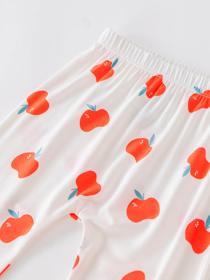 Baby Allover Print Long-Sleeved Top And Bottom Set