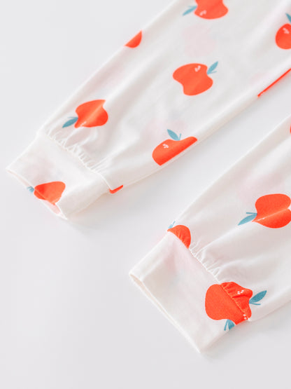 Baby Allover Print Long-Sleeved Top And Bottom Set