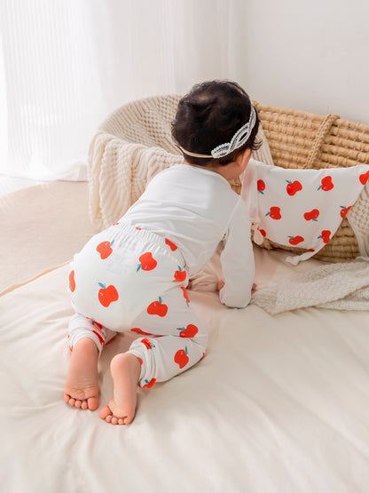 Baby Allover Print Long-Sleeved Bodysuit 3 Pieces Set