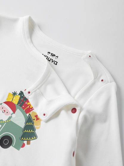 Babies Xmas Print Romper