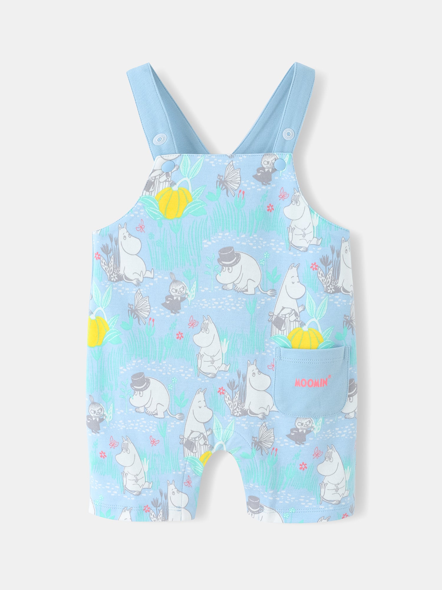 Baby All-Over Print Short Dungarees