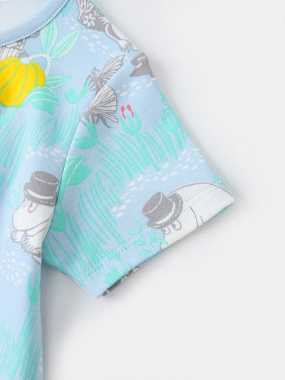 Baby Short Sleeve All-Over Print Romper
