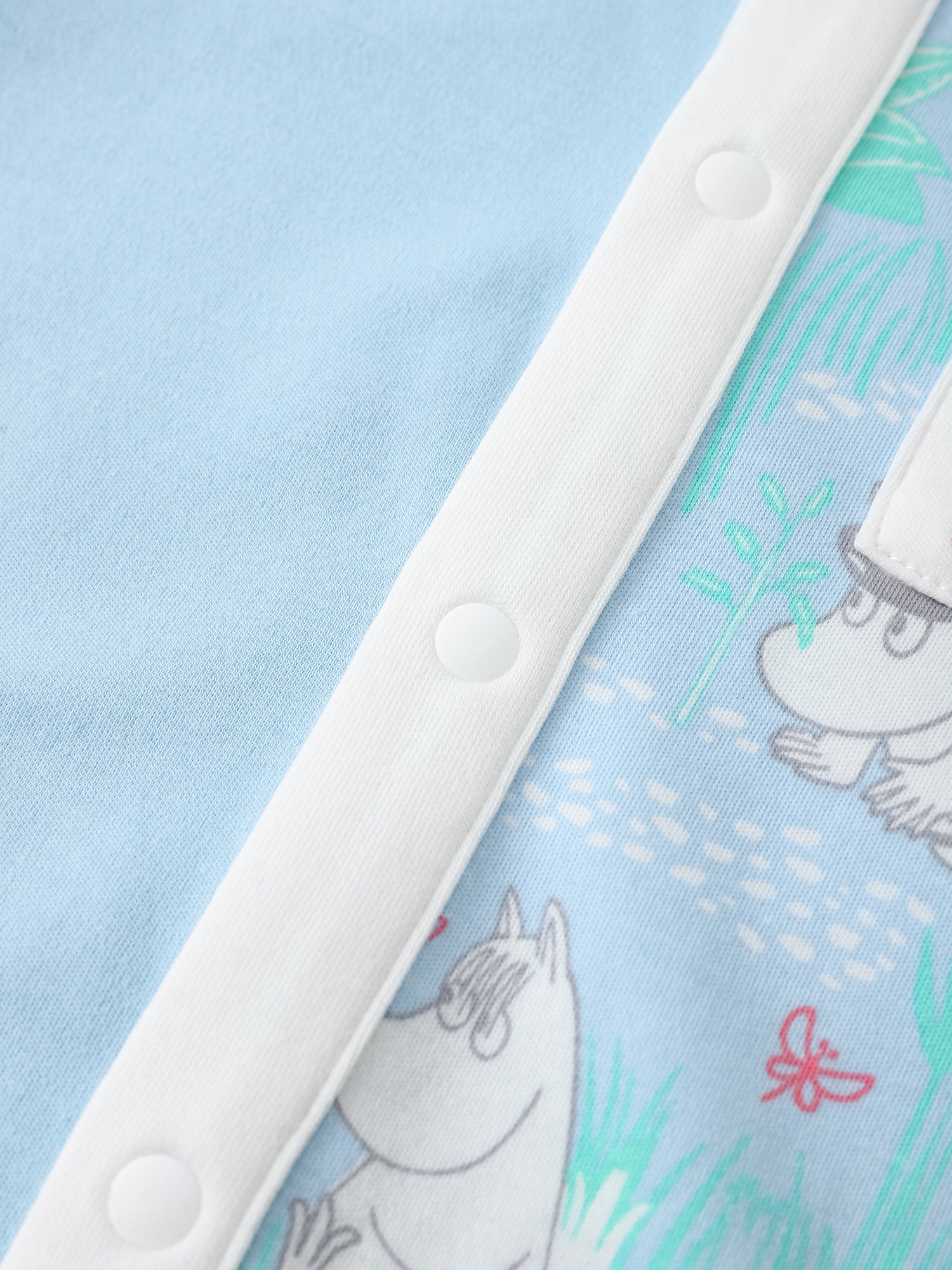 Baby Short Sleeve Colorblock All-Over Print Romper