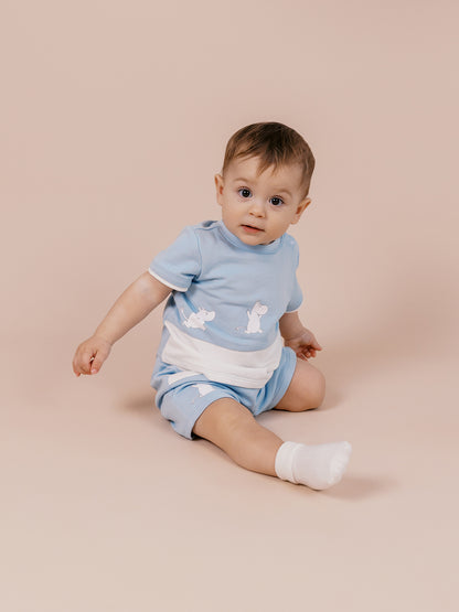 Baby Colorblock Print Shorts