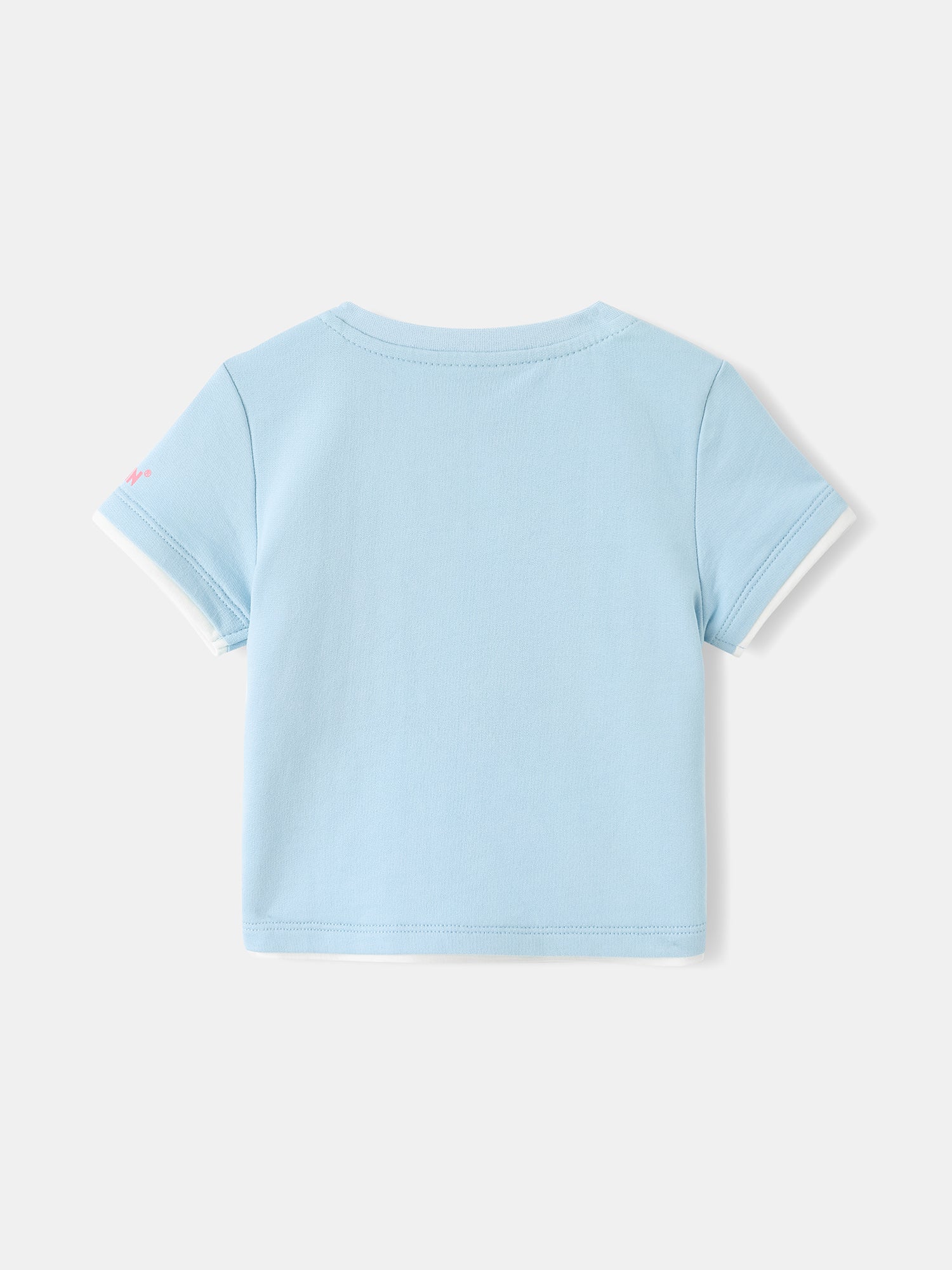 Baby Short Sleeve Colorblock Print Sweatshirt