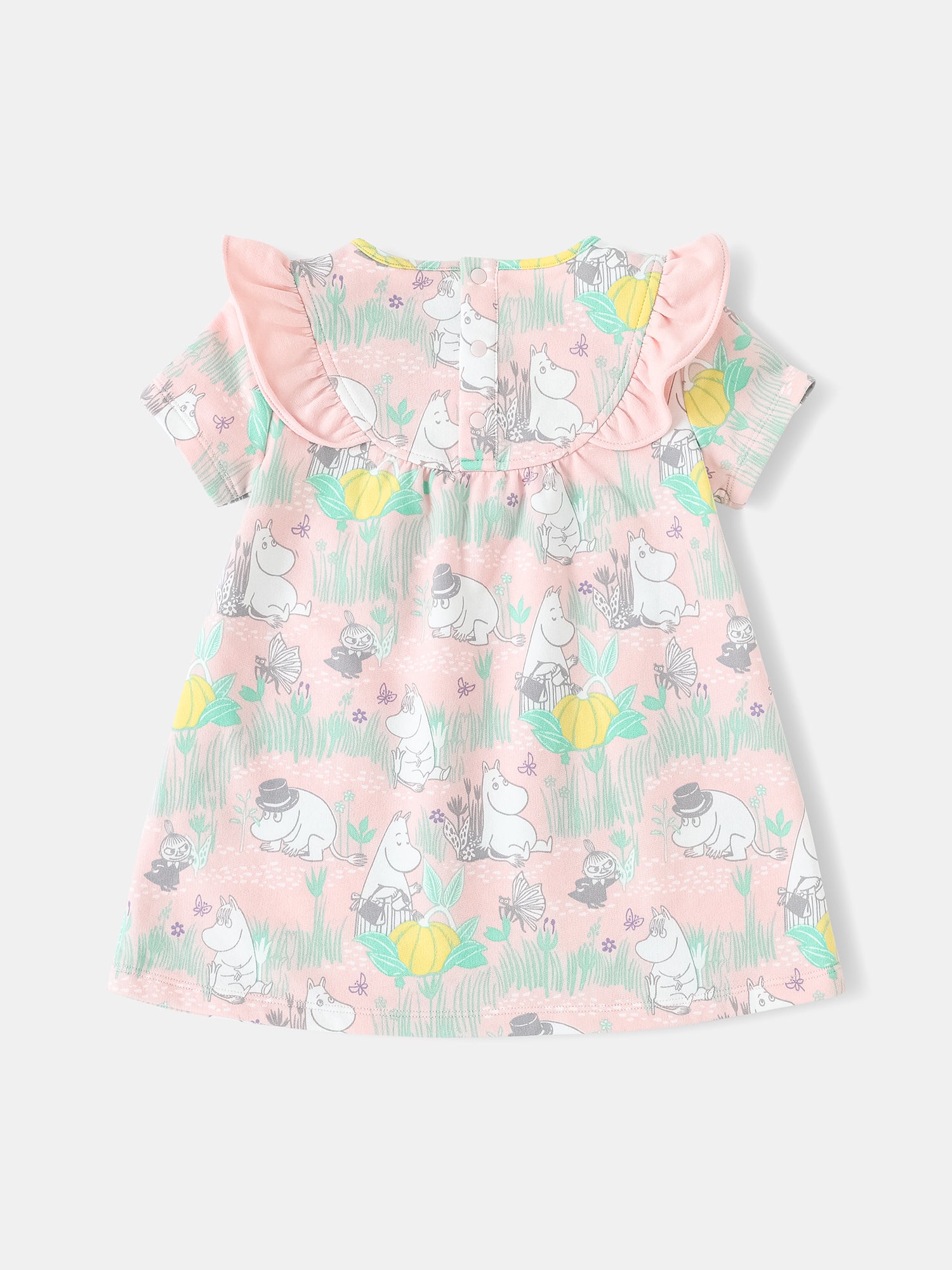 Baby Short Sleeve All-Over Print Dress