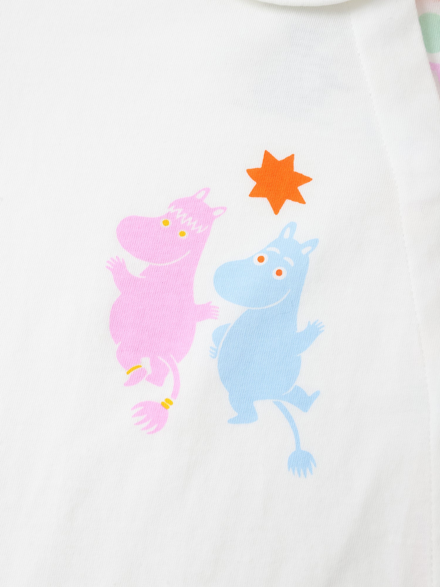 Moomin 80Th Anniversary Baby Babydoll Collar Short Sleeve Print Romper