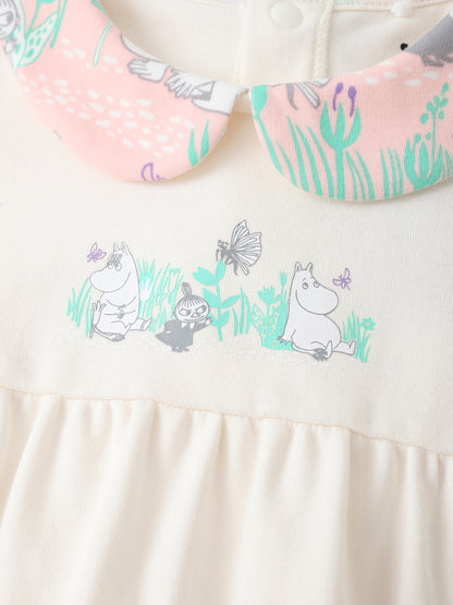 Baby Peter Pan Collar Puff Sleeve Romper