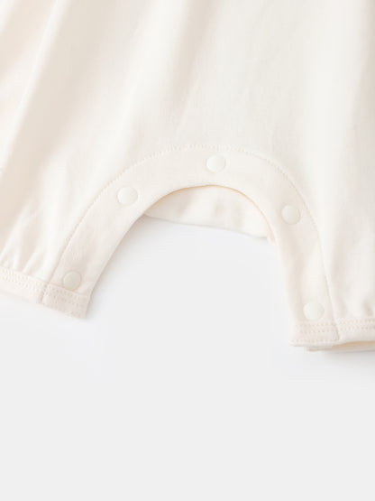 Baby Peter Pan Collar Puff Sleeve Romper