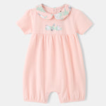 Baby Peter Pan Collar Puff Sleeve Romper