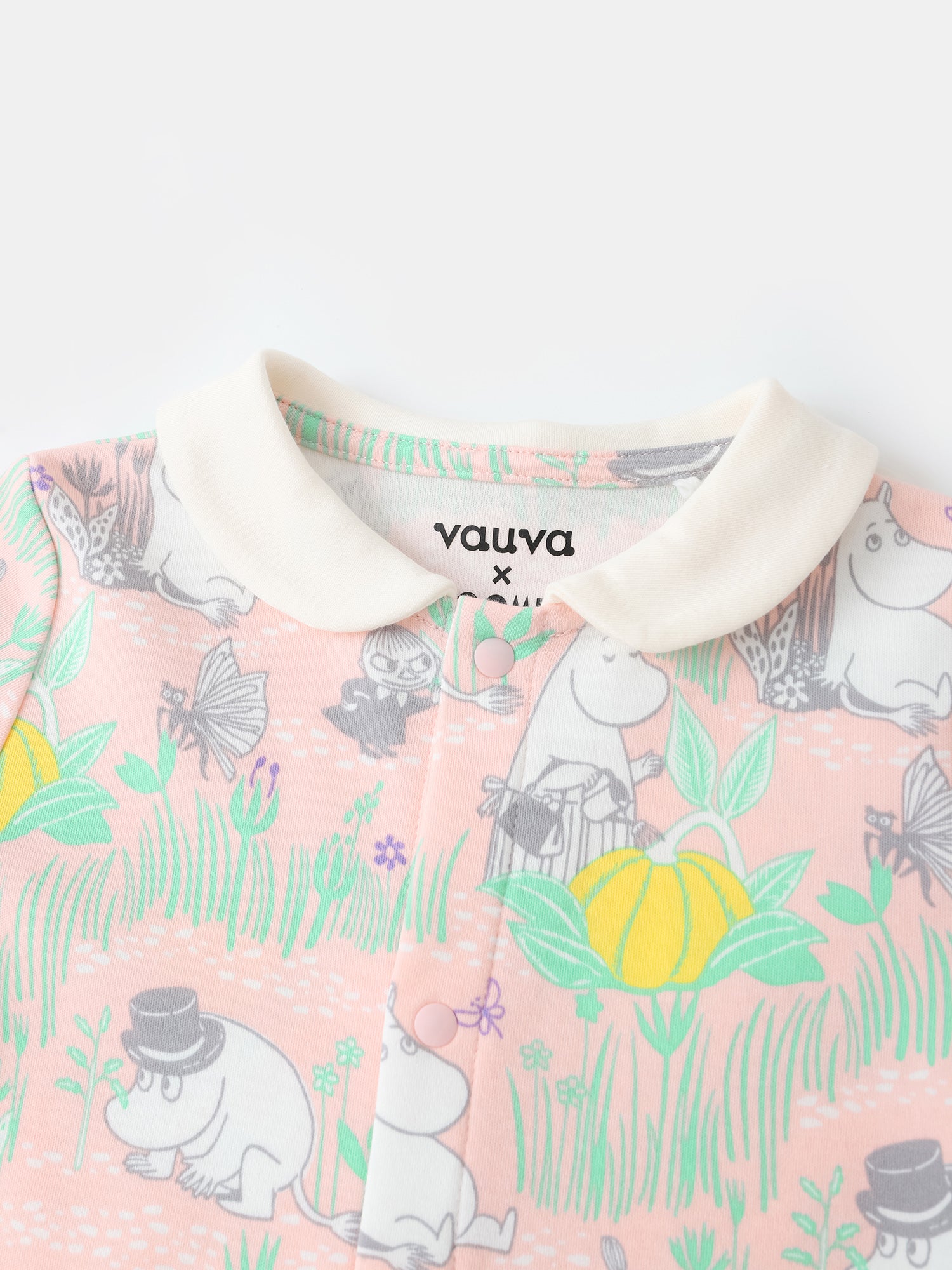 Baby Peter Pan Collar Short Sleeve All-Over Print Romper