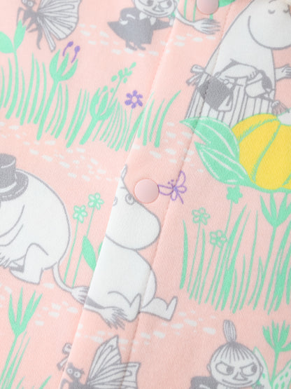Baby Peter Pan Collar Short Sleeve All-Over Print Romper