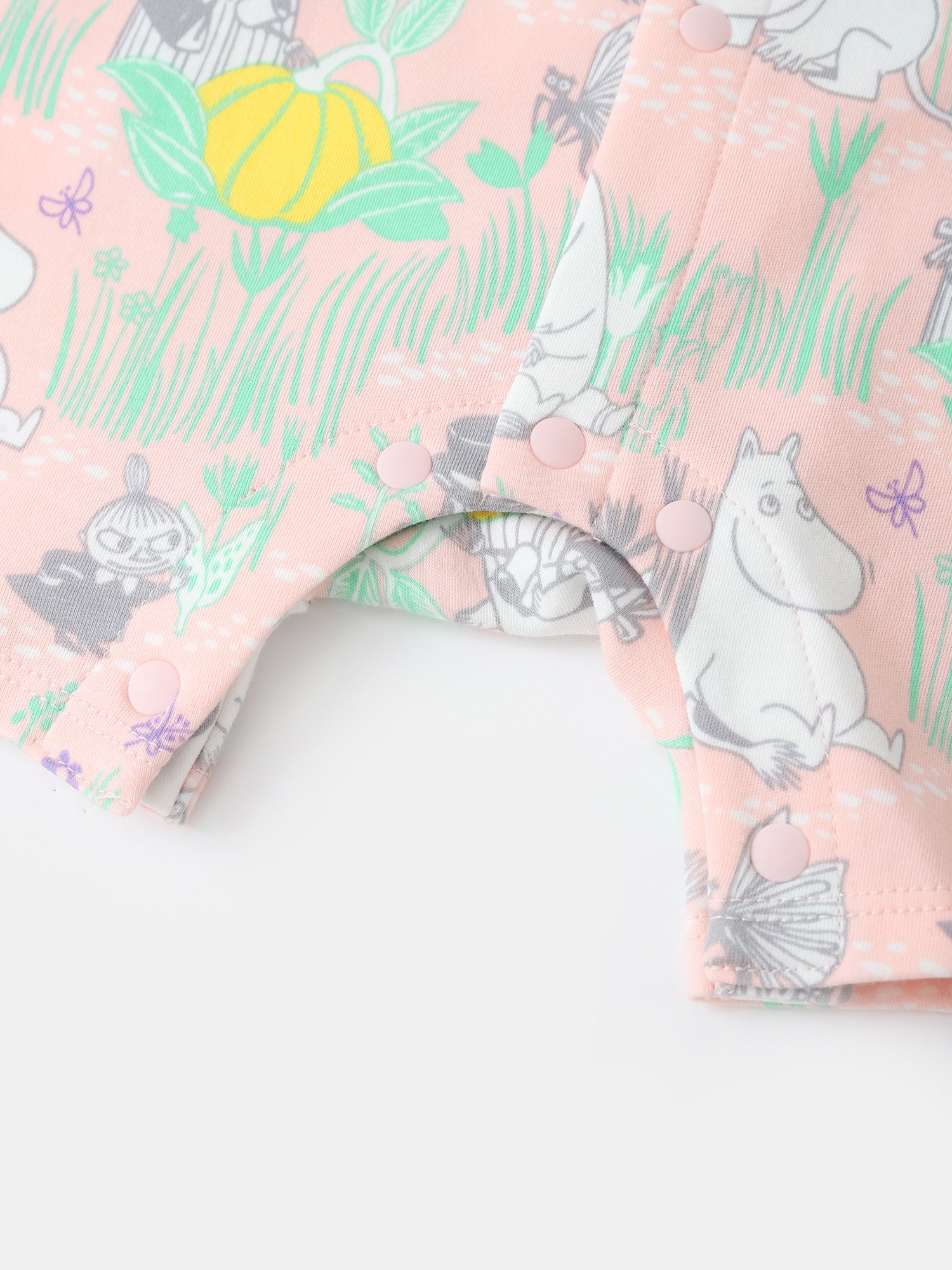 Baby Peter Pan Collar Short Sleeve All-Over Print Romper